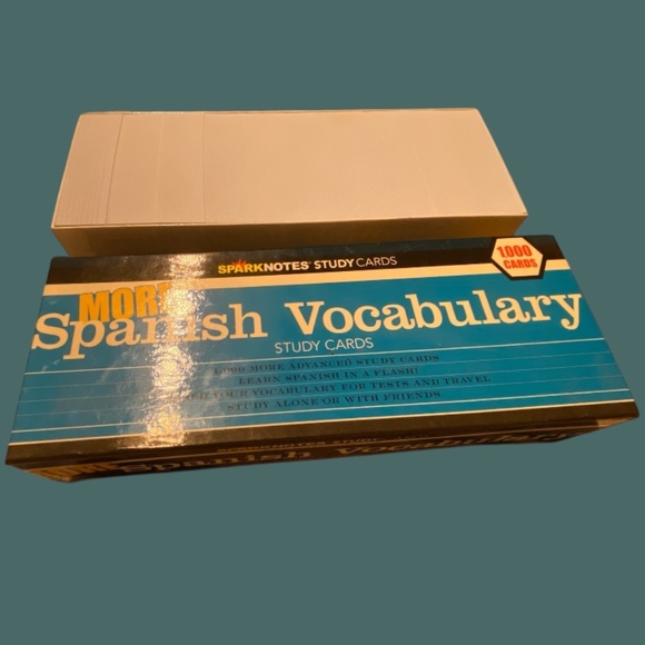 SparkNotes Spanish Vocabulary Study Cards (1000) - Picture 1 of 3